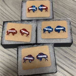 Buffalo bills earrings